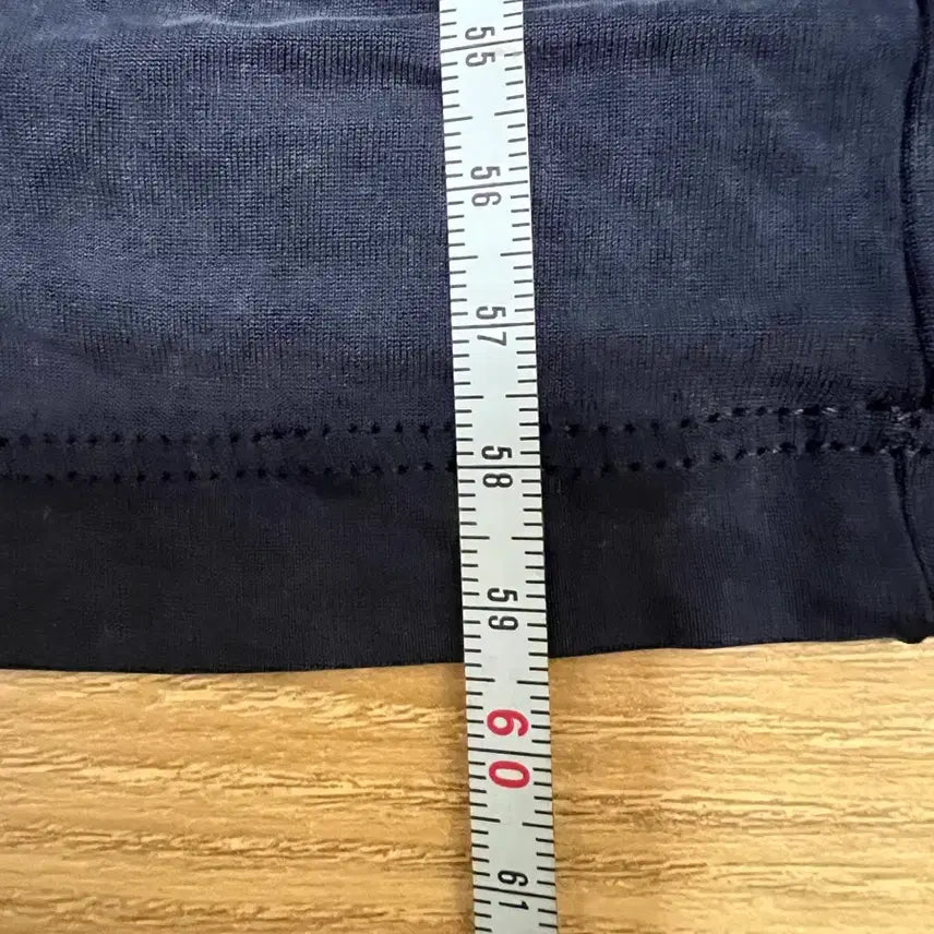 [BUNJANG] Navy See-through Long Sleeve T-shirt / 네이비  시스루 긴팔 티셔츠 1037