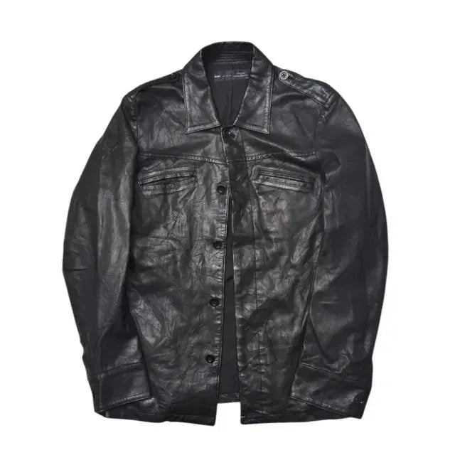 [SOLD OUT] 쉽스 젯블루 러데 셔츠 가죽 자켓 M M0042