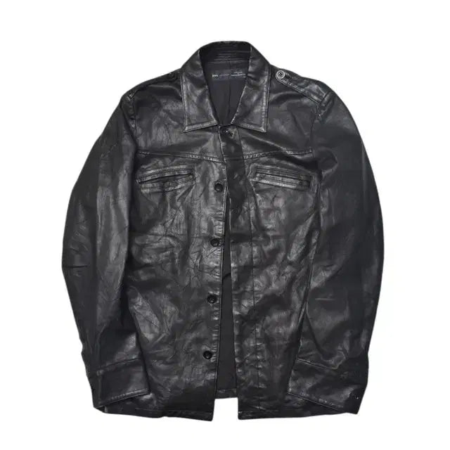 [SOLD OUT] 쉽스 젯블루 러데 셔츠 가죽 자켓 M M0042