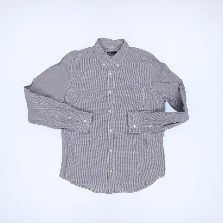 [BUNJANG] L Gap Check Long Sleeve Shirt / L 갭 체크 긴팔 셔츠 0306H1