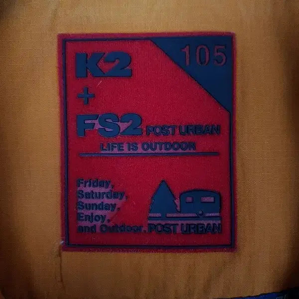 [BUNJANG] K2 Windbreaker Hooded Parka Jacket Vintage Orange / K2 바람막이 후드 야상 자켓 빈티지 오렌지 3800009