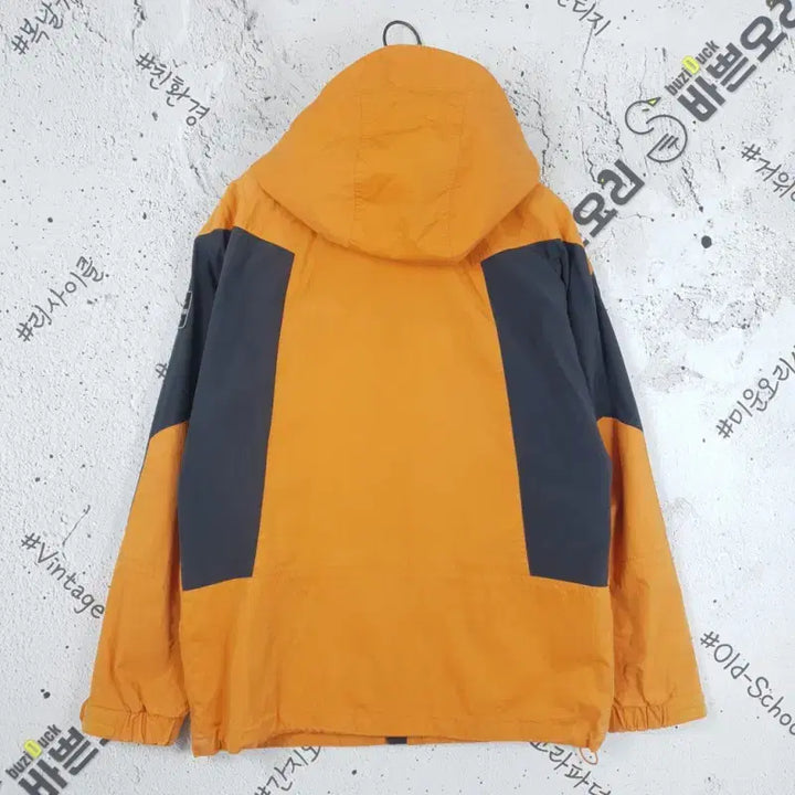 [BUNJANG] K2 Windbreaker Hooded Parka Jacket Vintage Orange / K2 바람막이 후드 야상 자켓 빈티지 오렌지 3800009