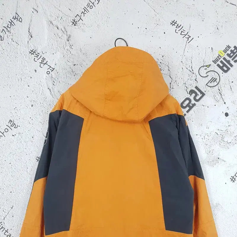 [BUNJANG] K2 Windbreaker Hooded Parka Jacket Vintage Orange / K2 바람막이 후드 야상 자켓 빈티지 오렌지 3800009