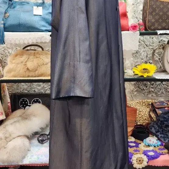 [BUNJANG] ROGA Silk Long Coat (66-88) / ROGA 실크 100% 롱코트 (66 77 88)