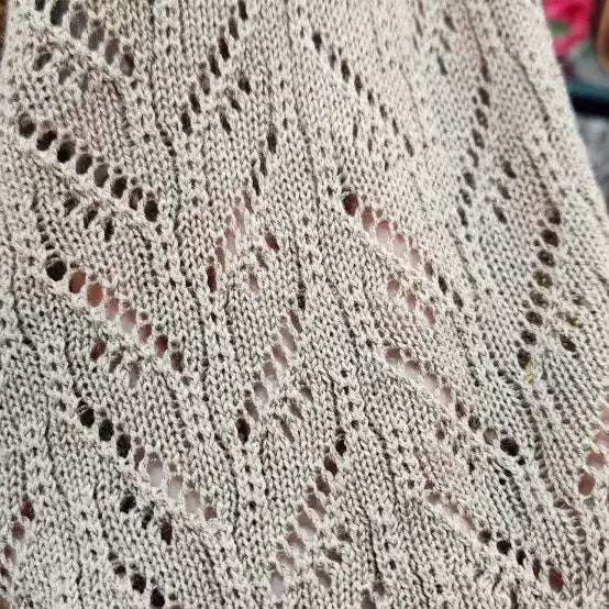 [BUNJANG] VIRIDIAN Linen Blend Knit Top (Size 66) / VIRIDIAN 마 혼방 니트 (66)