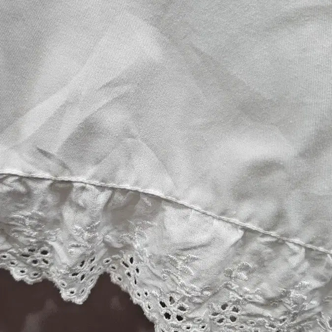 [BUNJANG] Maxime Labeyrie White Lace Apron / 일본제 횐레이스 소매달린 앞치마  srz
