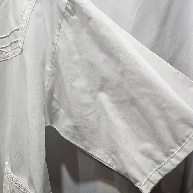 [BUNJANG] Maxime Labeyrie White Lace Apron / 일본제 횐레이스 소매달린 앞치마  srz