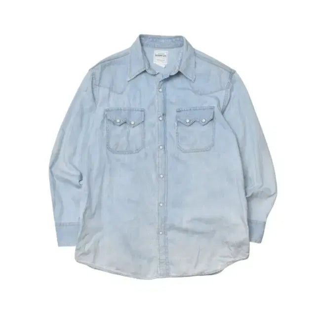 [BUNJANG] EDWIN Western Denim Shirt M0060 / 00S 에드윈 웨스턴 데님 셔츠 M0060