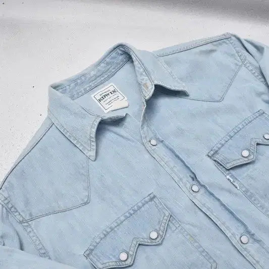 [BUNJANG] EDWIN Western Denim Shirt M0060 / 00S 에드윈 웨스턴 데님 셔츠 M0060