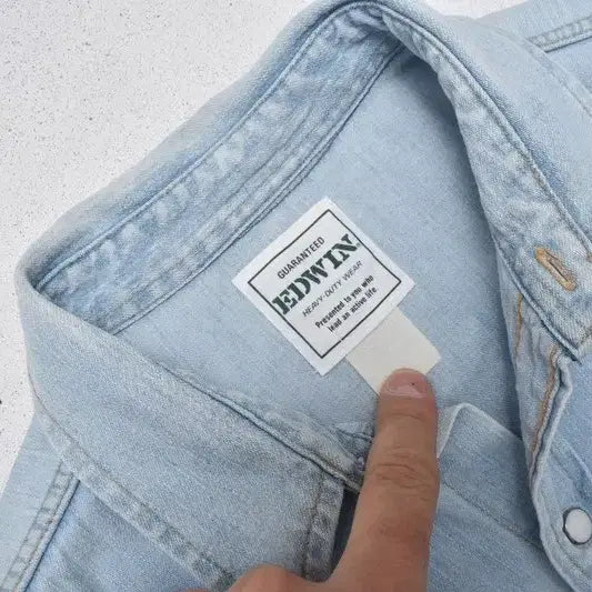 [BUNJANG] EDWIN Western Denim Shirt M0060 / 00S 에드윈 웨스턴 데님 셔츠 M0060