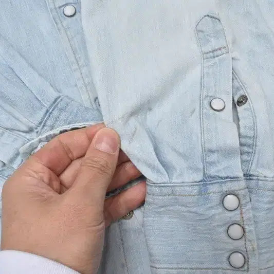 [BUNJANG] EDWIN Western Denim Shirt M0060 / 00S 에드윈 웨스턴 데님 셔츠 M0060