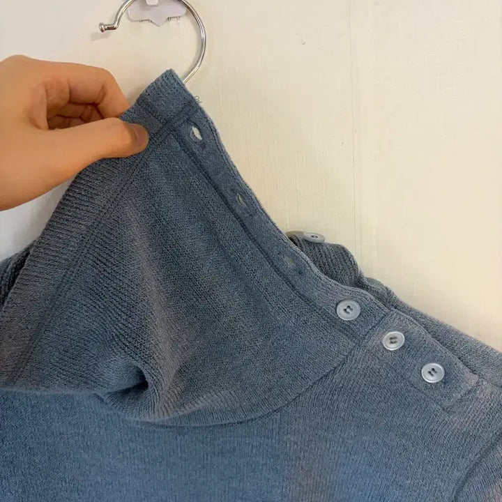 [BUNJANG] ZICH O ZICH Button Polo Shirt / 지초이 버튼 폴라티 블루