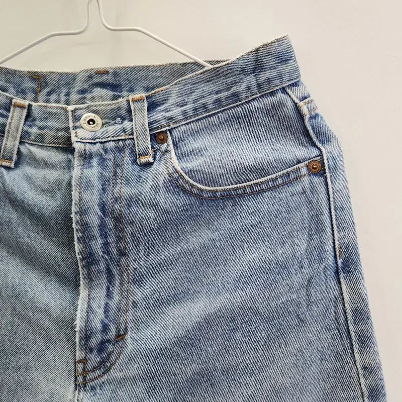 [BUNJANG] BENETTON Vintage Regular Light Wash Denim Pants / BENETTON 베네통 빈티지 레귤러 연청 데님 팬츠 28