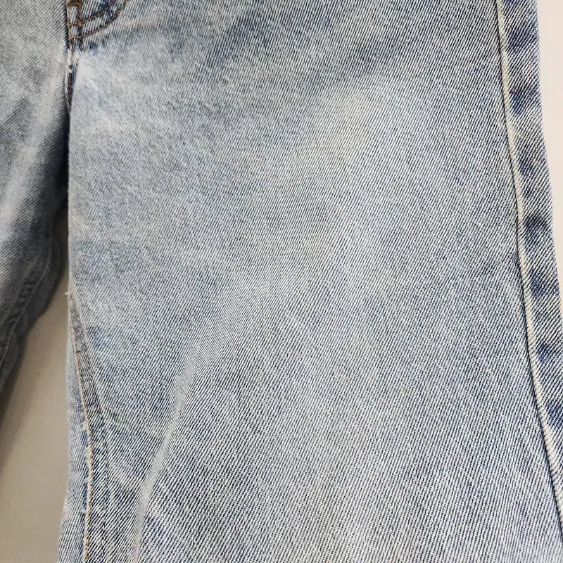 [BUNJANG] BENETTON Vintage Regular Light Wash Denim Pants / BENETTON 베네통 빈티지 레귤러 연청 데님 팬츠 28