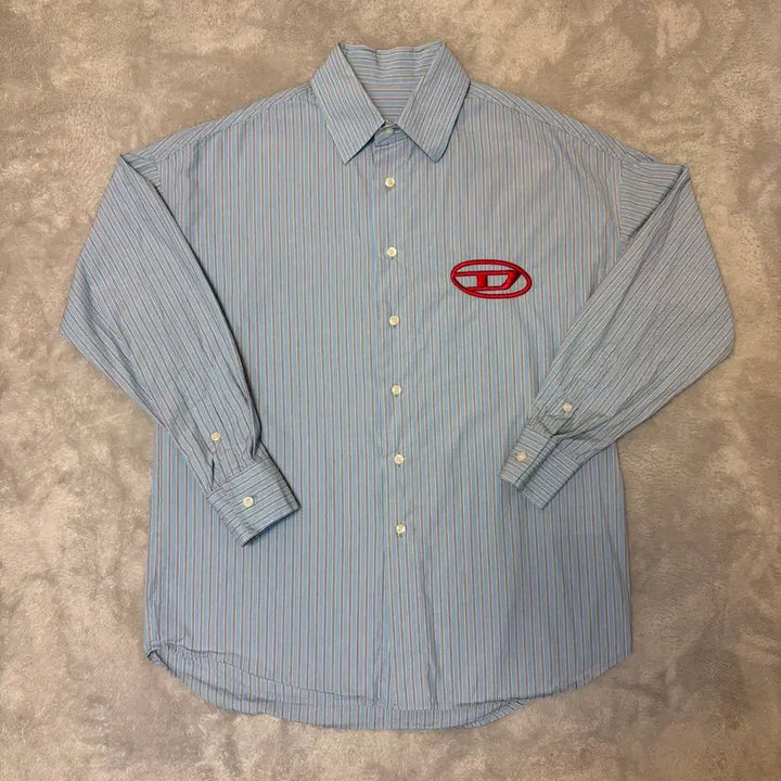 [SOLD OUT] 디젤 d로고 더블 스트라이프 셔츠