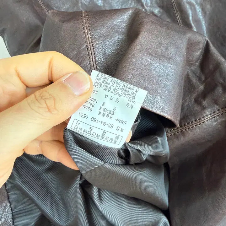[BUNJANG] Pre-owned Lambskin Hooded Long Vest / Pre owned 램스킨 후드 롱 베스트