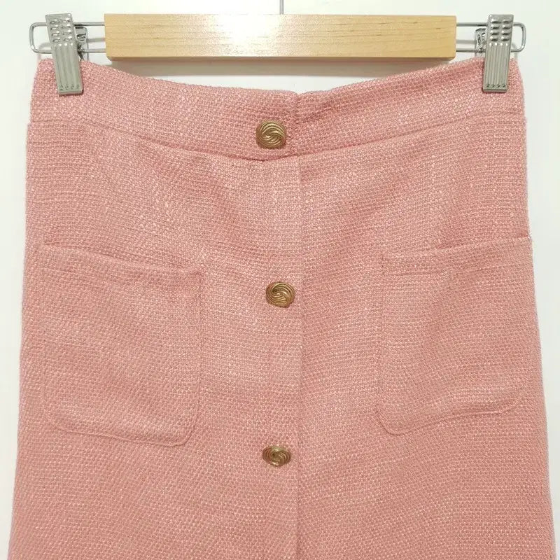 [BUNJANG] Tweed Crop Jacket &amp; Skirt Set / 트위드 크롭 자켓 &amp; 스커트 세트 F_i5392