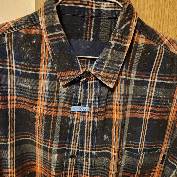 [BUNJANG] Juun.J Island Shirt Orange 52 / 준지 아일랜드 셔츠 오렌지 52