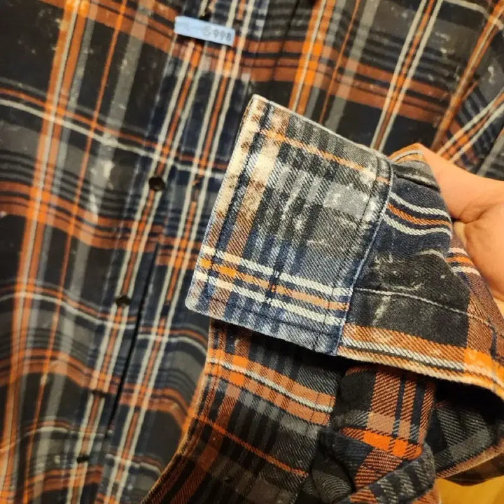 [BUNJANG] Juun.J Island Shirt Orange 52 / 준지 아일랜드 셔츠 오렌지 52