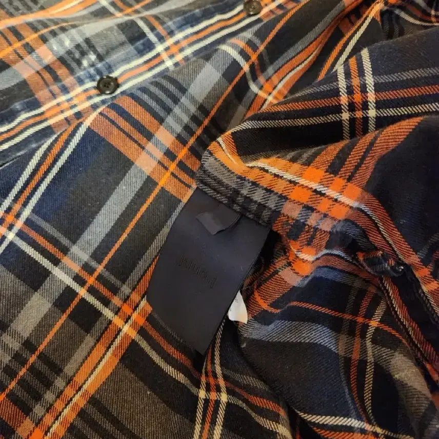 [BUNJANG] Juun.J Island Shirt Orange 52 / 준지 아일랜드 셔츠 오렌지 52