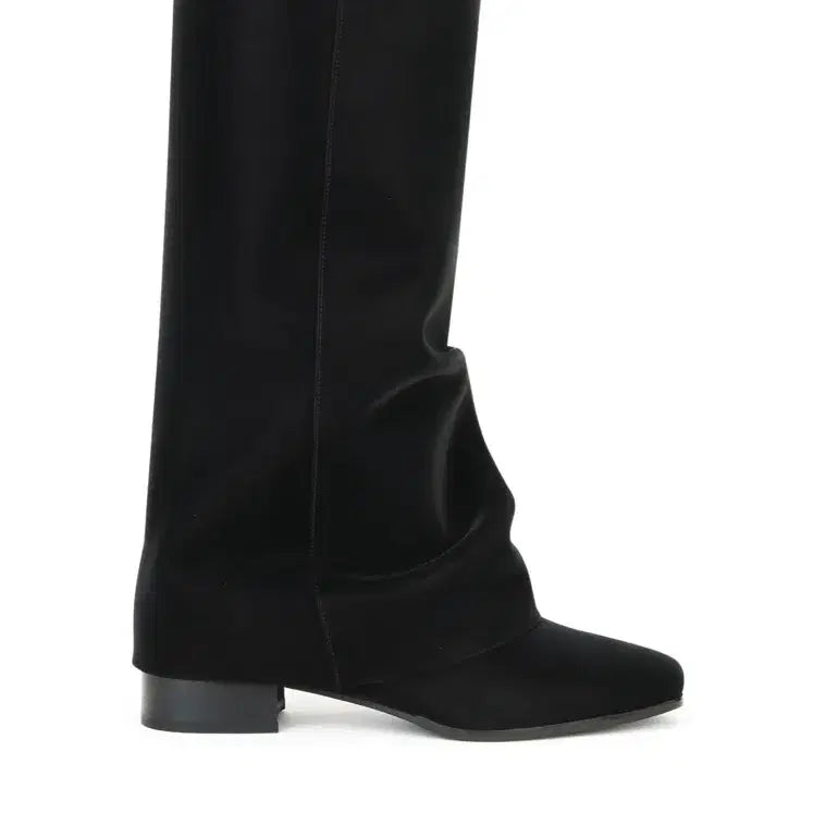 [BUNJANG] 328 Rinkle Leather Boots 245 / 쓰리투에이티 링클 레더 부츠 블랙 245