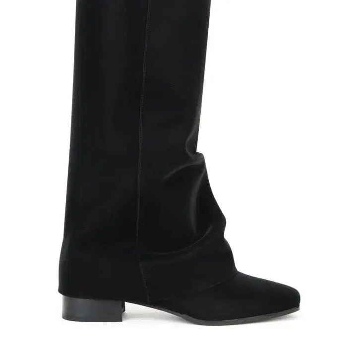 [BUNJANG] 328 Rinkle Leather Boots 245 / 쓰리투에이티 링클 레더 부츠 블랙 245