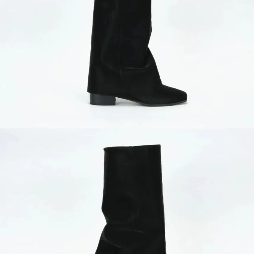 [BUNJANG] 328 Rinkle Leather Boots 245 / 쓰리투에이티 링클 레더 부츠 블랙 245