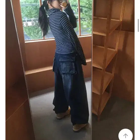 [BUNJANG] Denim Wide Leg Pants / 데님 와이드 팬츠