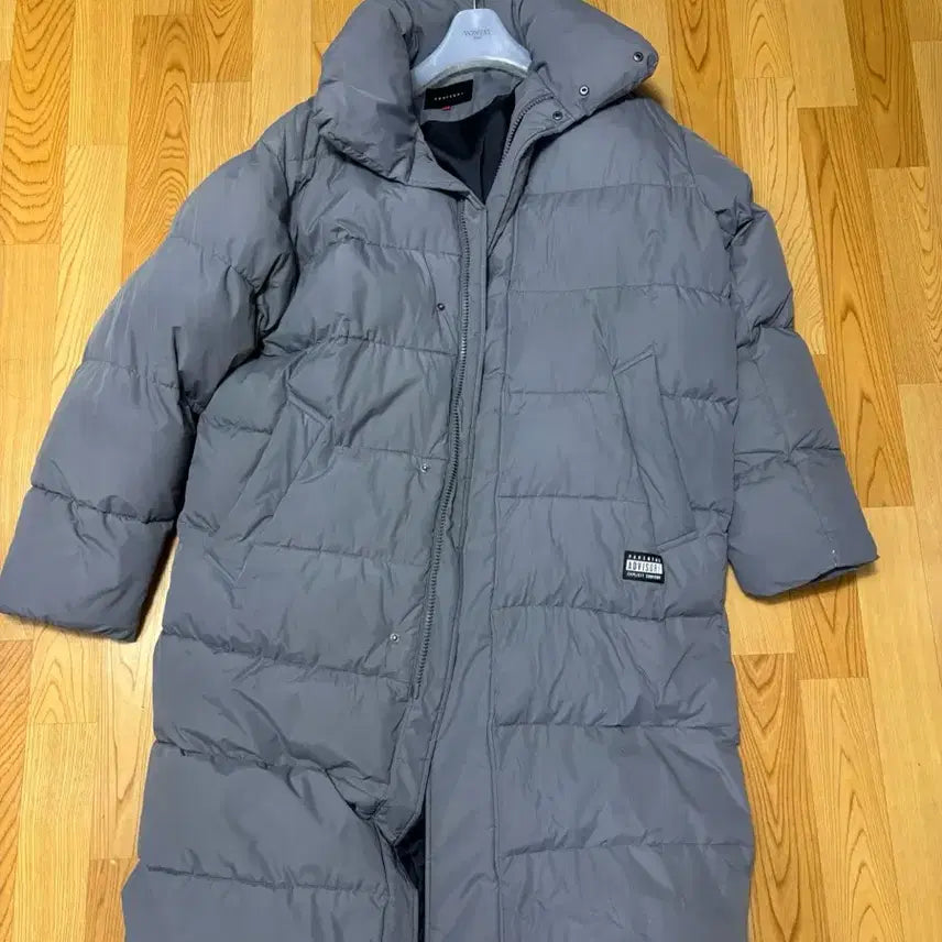 [BUNJANG] Gray Long Padded Jacket / 회색 롱패딩