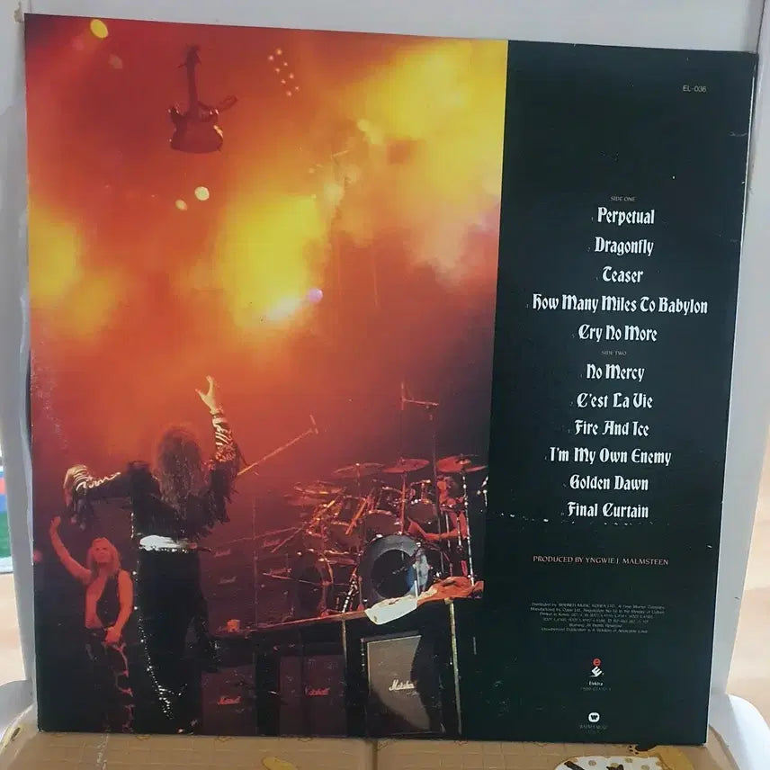 [BUNJANG] Yngwie Malmsteen Fire &amp; Ice LP Album / 잉위 맘스틴 Fire &amp; Ice LP 음반 국내반