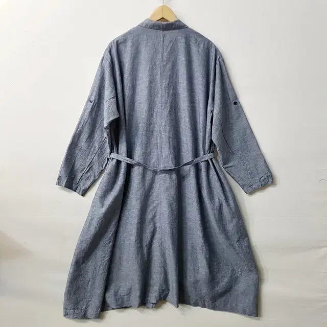 [BUNJANG] Uniqlo Linen Robe Navy / 유니클로 린넨 로브 네이비