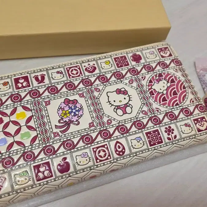 [BUNJANG] Asakusa Bunko Hello Kitty Leather Wallet / 아사쿠사문고 고급 소가죽 헬로키티의 행운보물 지갑
