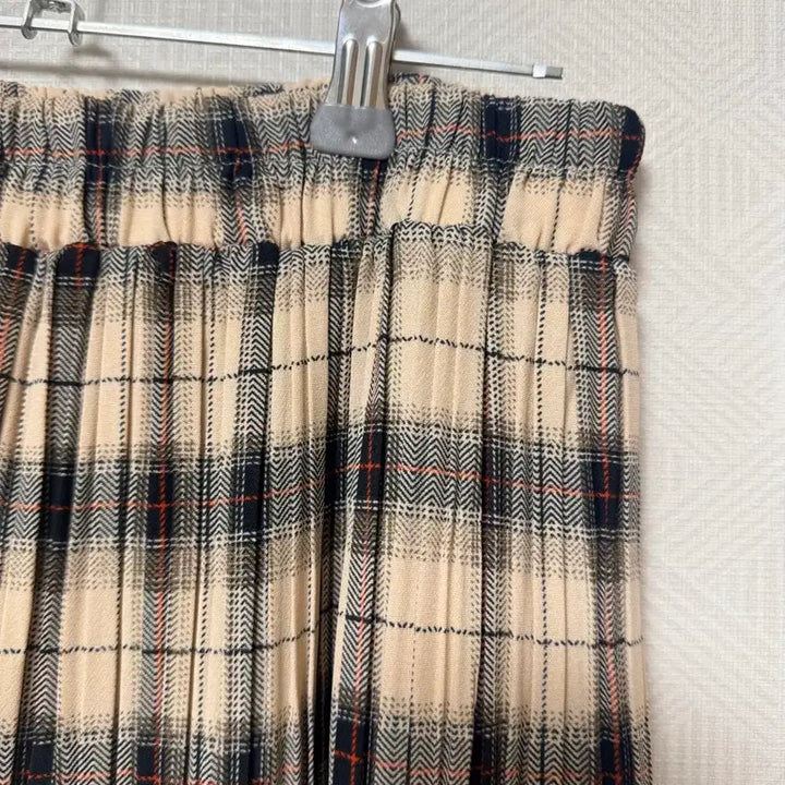 [BUNJANG] Checkered Pleated Long Skirt / 새상품:) 체크 롱 스커트 플리츠 치마