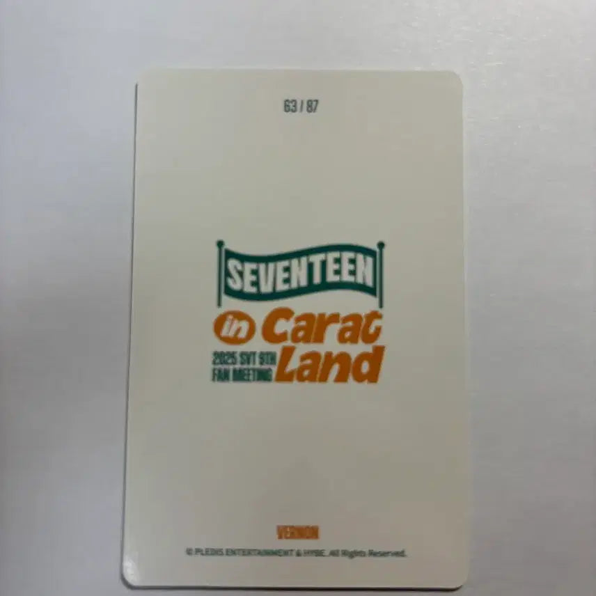 [BUNJANG] Seventeen Vernon Photocard / 세븐틴 버논 포토카드
