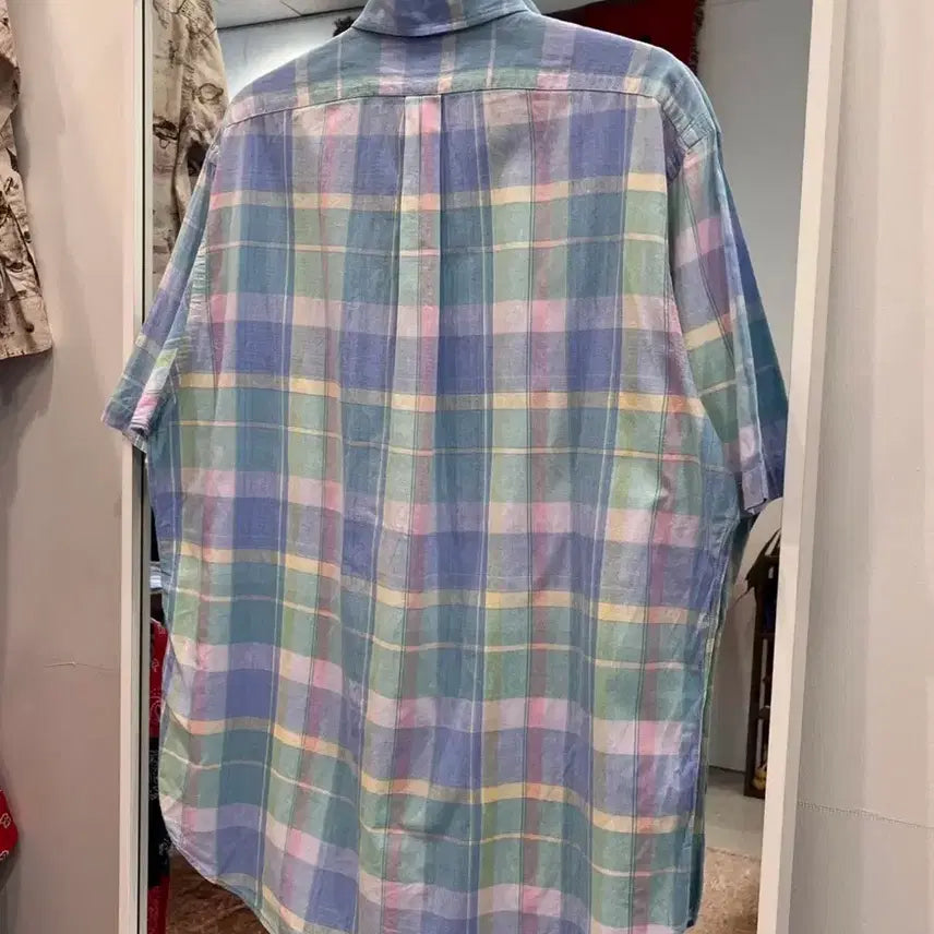 [BUNJANG] Polo Ralph Lauren Madras Golf Short Sleeve Shirt / Polo ralph lauren 폴로 랄프로렌 골프 마드라스 반팔 셔츠