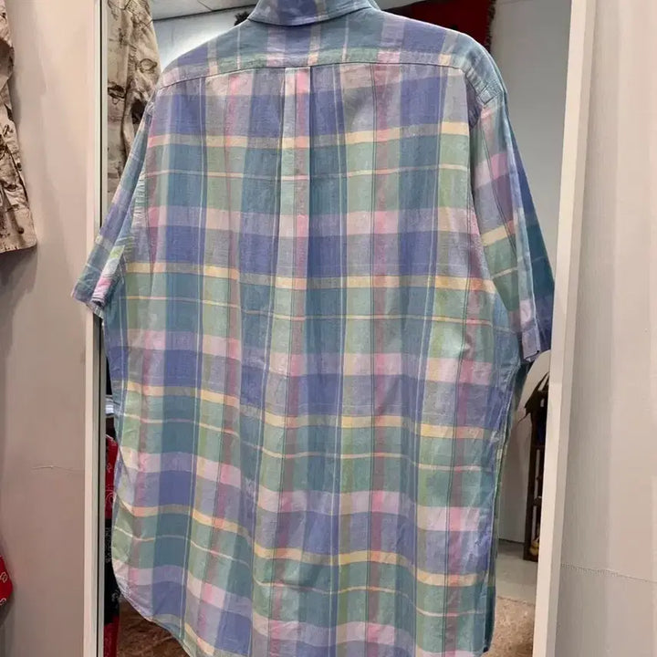 [BUNJANG] Polo Ralph Lauren Madras Golf Short Sleeve Shirt / Polo ralph lauren 폴로 랄프로렌 골프 마드라스 반팔 셔츠
