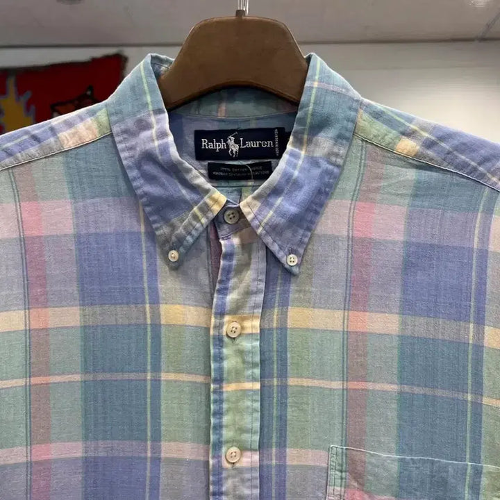 [BUNJANG] Polo Ralph Lauren Madras Golf Short Sleeve Shirt / Polo ralph lauren 폴로 랄프로렌 골프 마드라스 반팔 셔츠