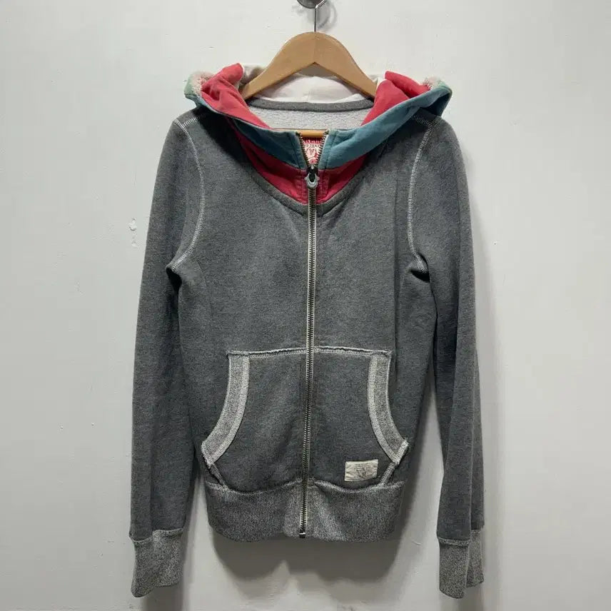[BUNJANG] True Religion Grey Hooded Zip-up XS / 트루릴리젼 그레이 후드집업 XS