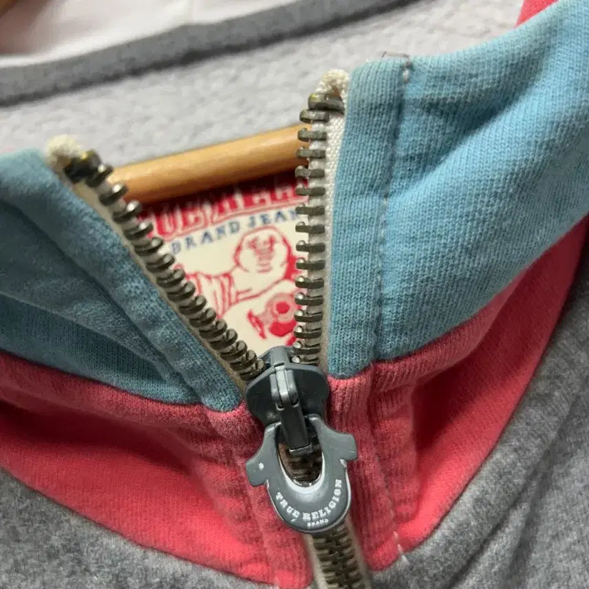 [BUNJANG] True Religion Grey Hooded Zip-up XS / 트루릴리젼 그레이 후드집업 XS