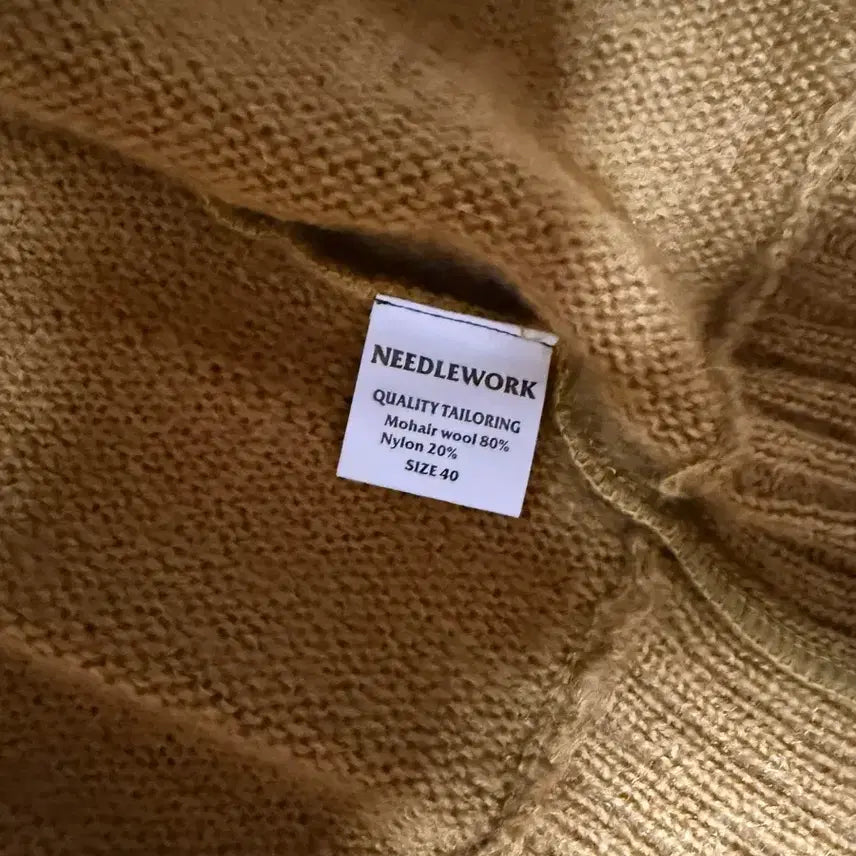 [BUNJANG] Needlework Mohair Cardigan / 니들워크 모헤어 가디건