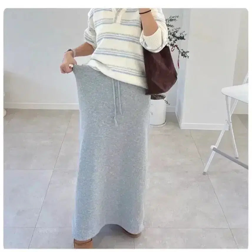 [BUNJANG] Banding Long Skirt / 기모안감 밴딩 롱스커트 임산부가능