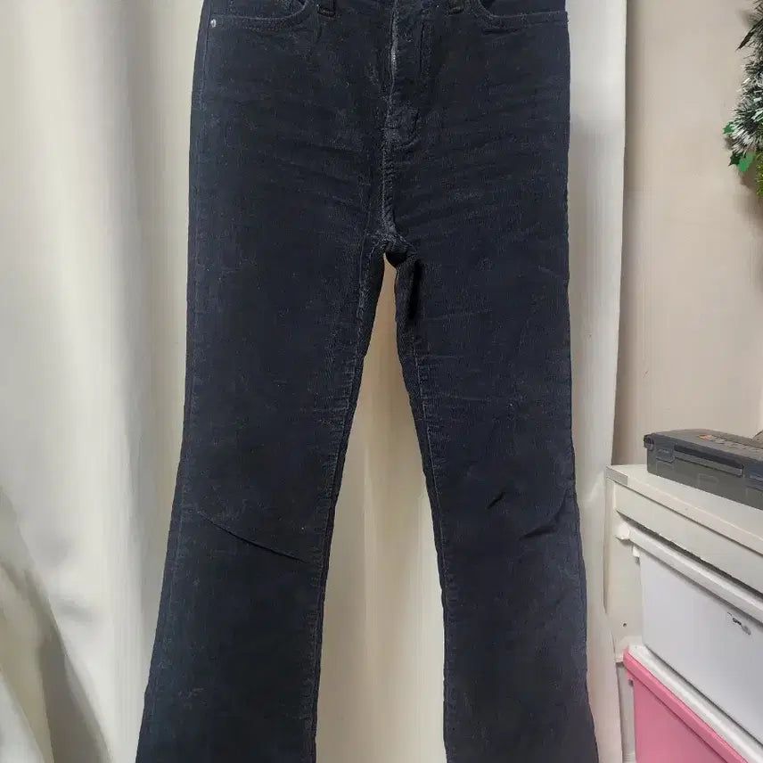 [SOLD OUT] 블랙 코듀로이 부츠컷 바지 s