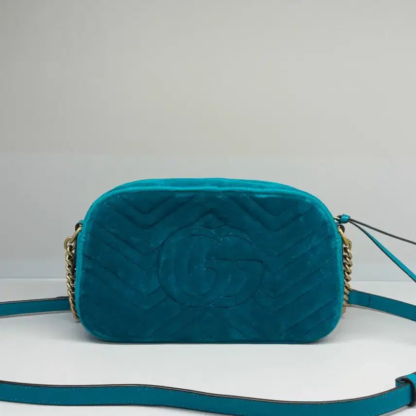 [BUNJANG] Gucci GG Marmont Small Crossbody Bag / 구찌 벨벳 마틀라세 GG 마몽 스몰 크로스백