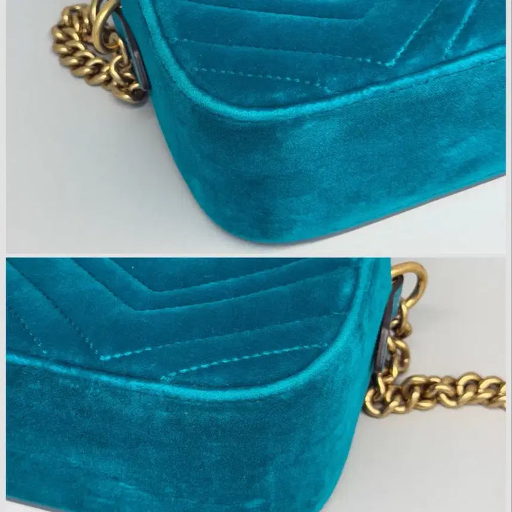 [BUNJANG] Gucci GG Marmont Small Crossbody Bag / 구찌 벨벳 마틀라세 GG 마몽 스몰 크로스백