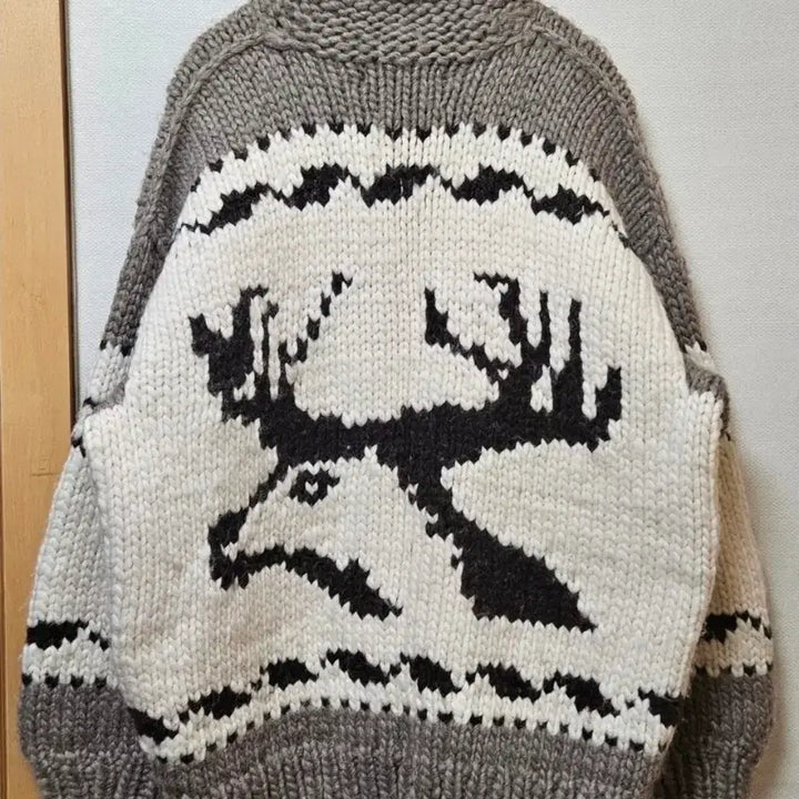 [BUNJANG] KISITAU Heavy Wool Cowichan Cardigan / 23일까지 무배) 빈티지 캐나다 KISITAU 헤비울 리얼 코위찬 가디건