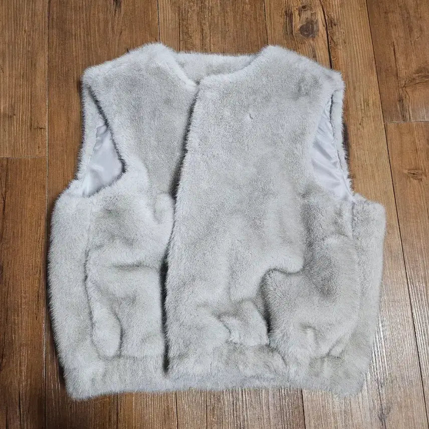 [BUNJANG] Le Zero Faux Fur Vest Gray M / 르제로 퍼 베스트 털조끼 그레이 M 새상품