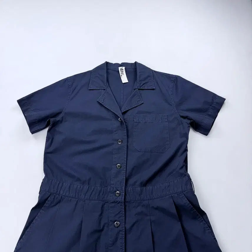 [BUNJANG] MHL Margaret Howell Cotton Dress Navy / MHL 마가렛호웰 코튼 원피스 네이비