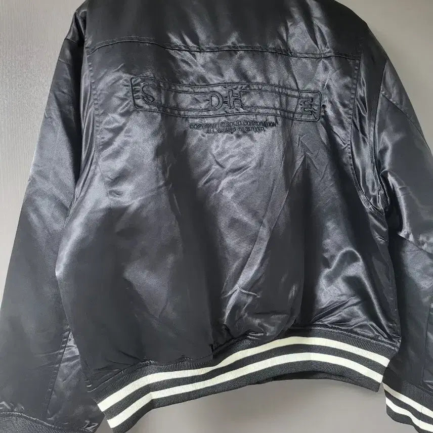 [BUNJANG] Solid Homme Black Varsity Jacket (Size 48) / 솔리드옴므 블랙 바시티 자켓(48사이즈) 새상품