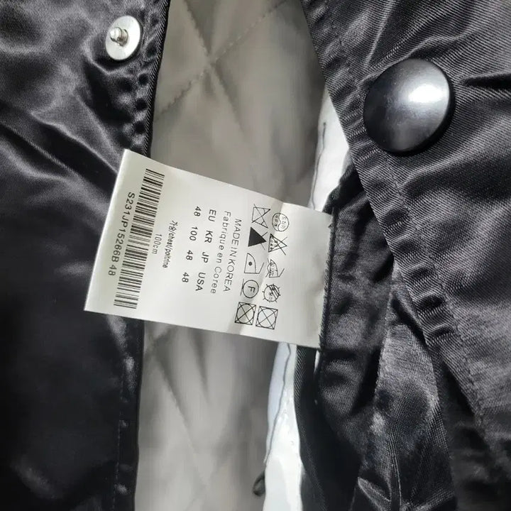[BUNJANG] Solid Homme Black Varsity Jacket (Size 48) / 솔리드옴므 블랙 바시티 자켓(48사이즈) 새상품