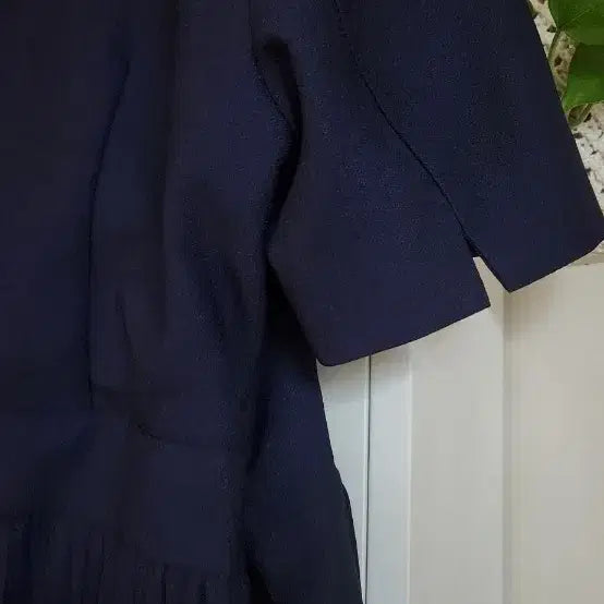 [BUNJANG] Stefanel Pleated Navy Long Dress / 스테파넬   플리츠 원피스